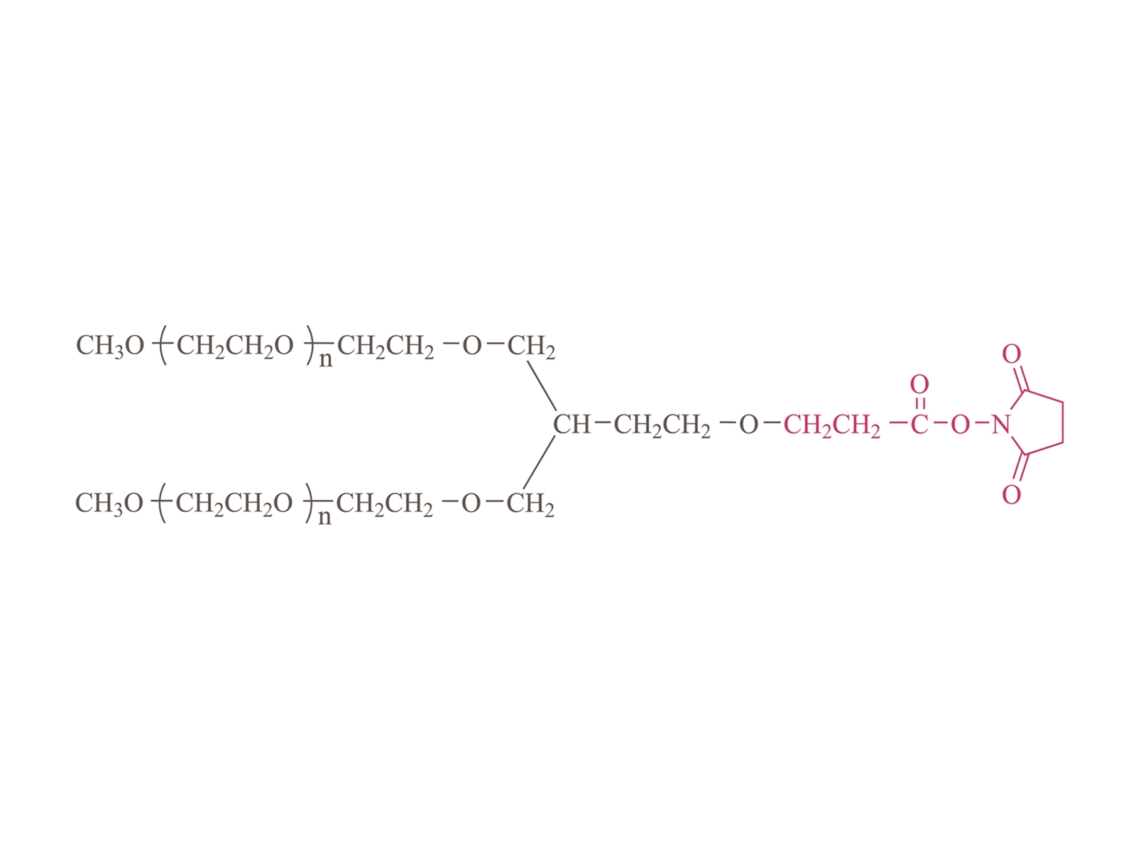 2 臂甲氧基聚（乙二醇）琥珀酰亚胺丙酸酯 (PT02) [2 臂 PEG-SPA(PT02)]