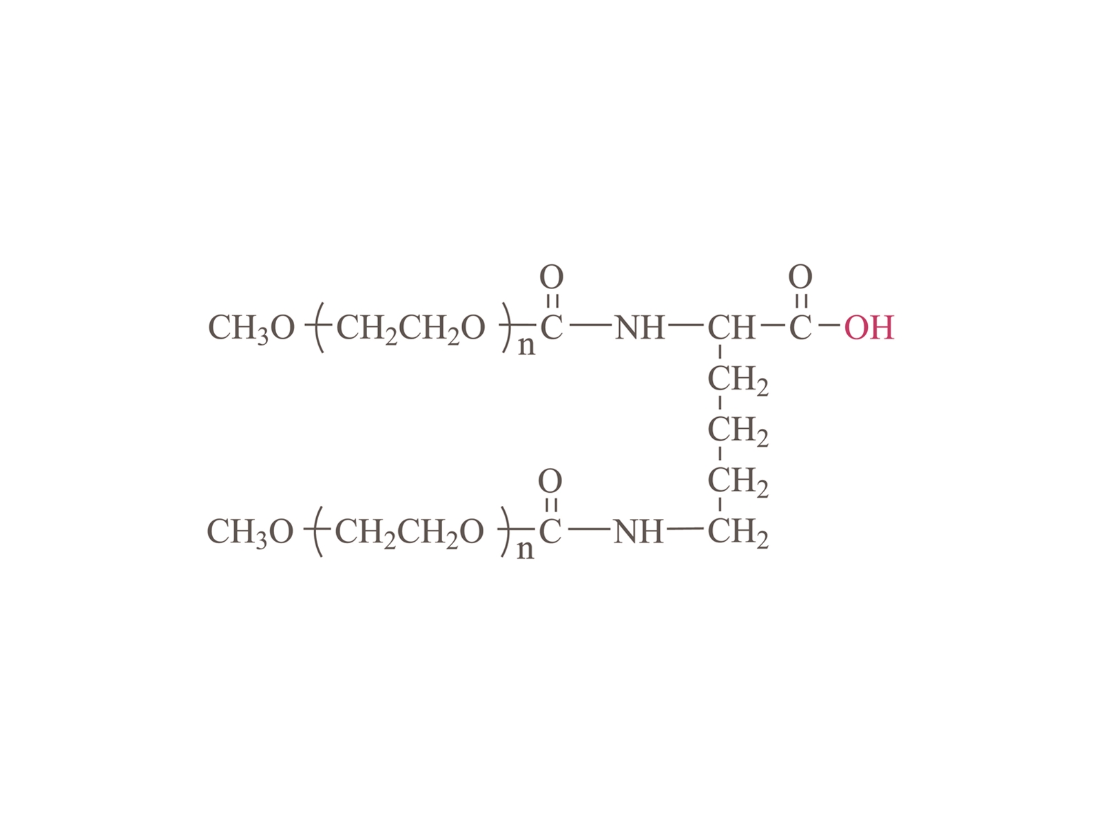 2 臂甲氧基聚（乙二醇）羧酸 (LYS01) [2 臂 PEG-COOH(LYS01)]